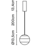 Suspension luminaire dipping light Marset Toulouse