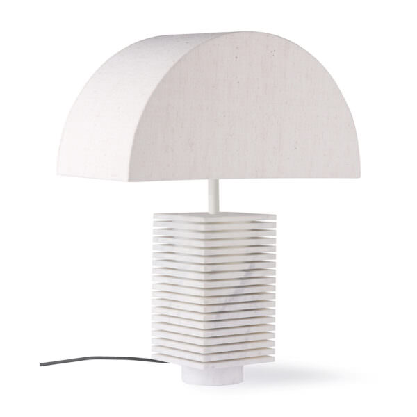 Pied de lampe en marbre blanc hkliving toulouse