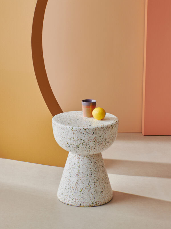 table basse en terrazzo mobilier flatdesign Toulouse