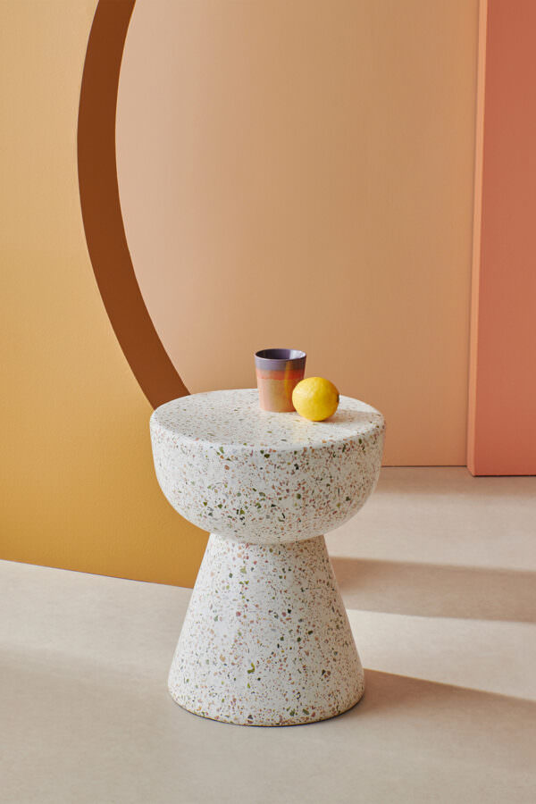 table basse en terrazzo mobilier flatdesign Toulouse