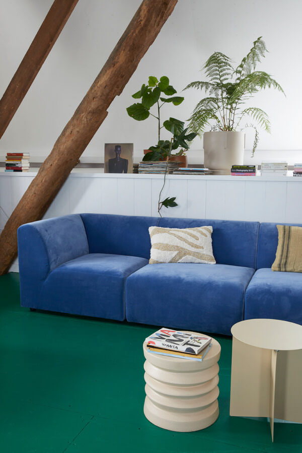 table basse en grès crème hkliving mobilier flatdesign Toulouse