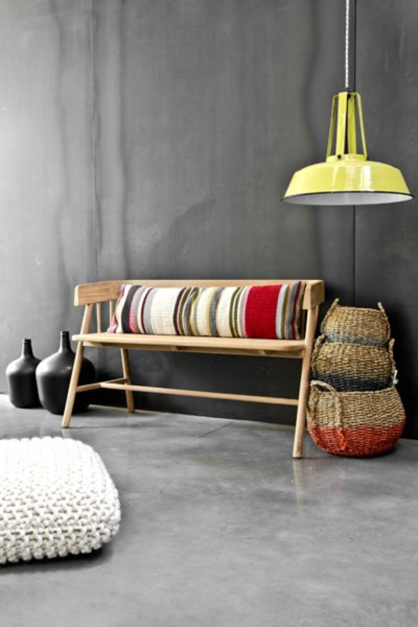 banc en teck hkliving mobilier flatdesign Toulouse