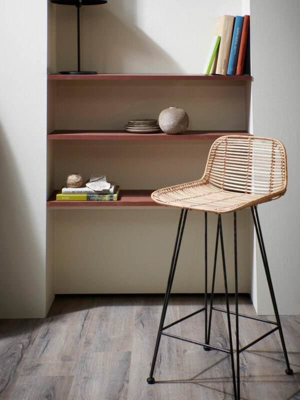 Chaise de bar en rotin HKLIVING Toulouse