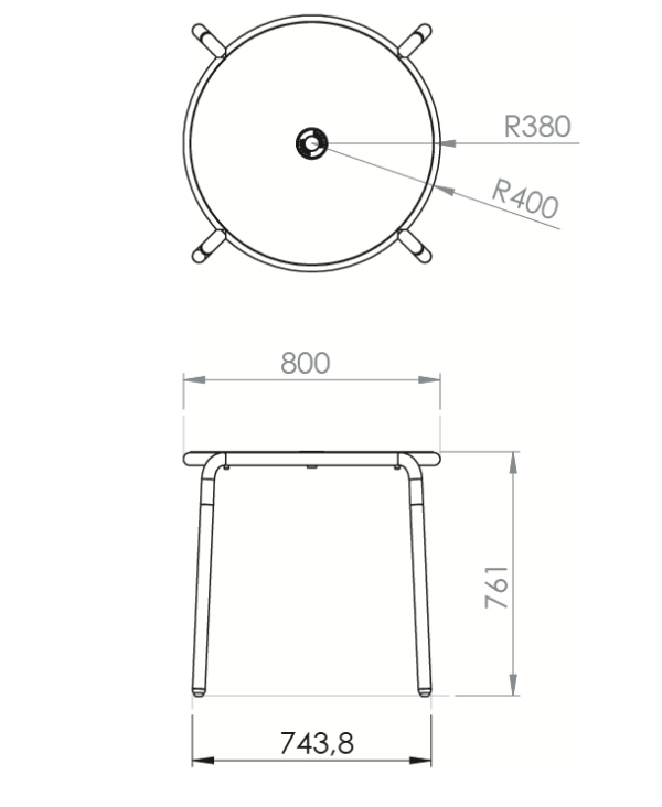 tabouret FATBOY Toní bistreau